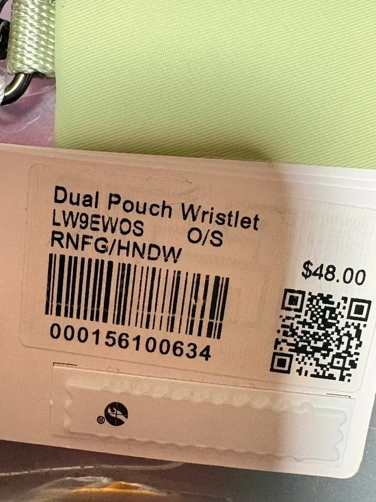 Lululemon Dual Pouch Wristlet Rainforest Green / Honeydew - Picture 5 of 6